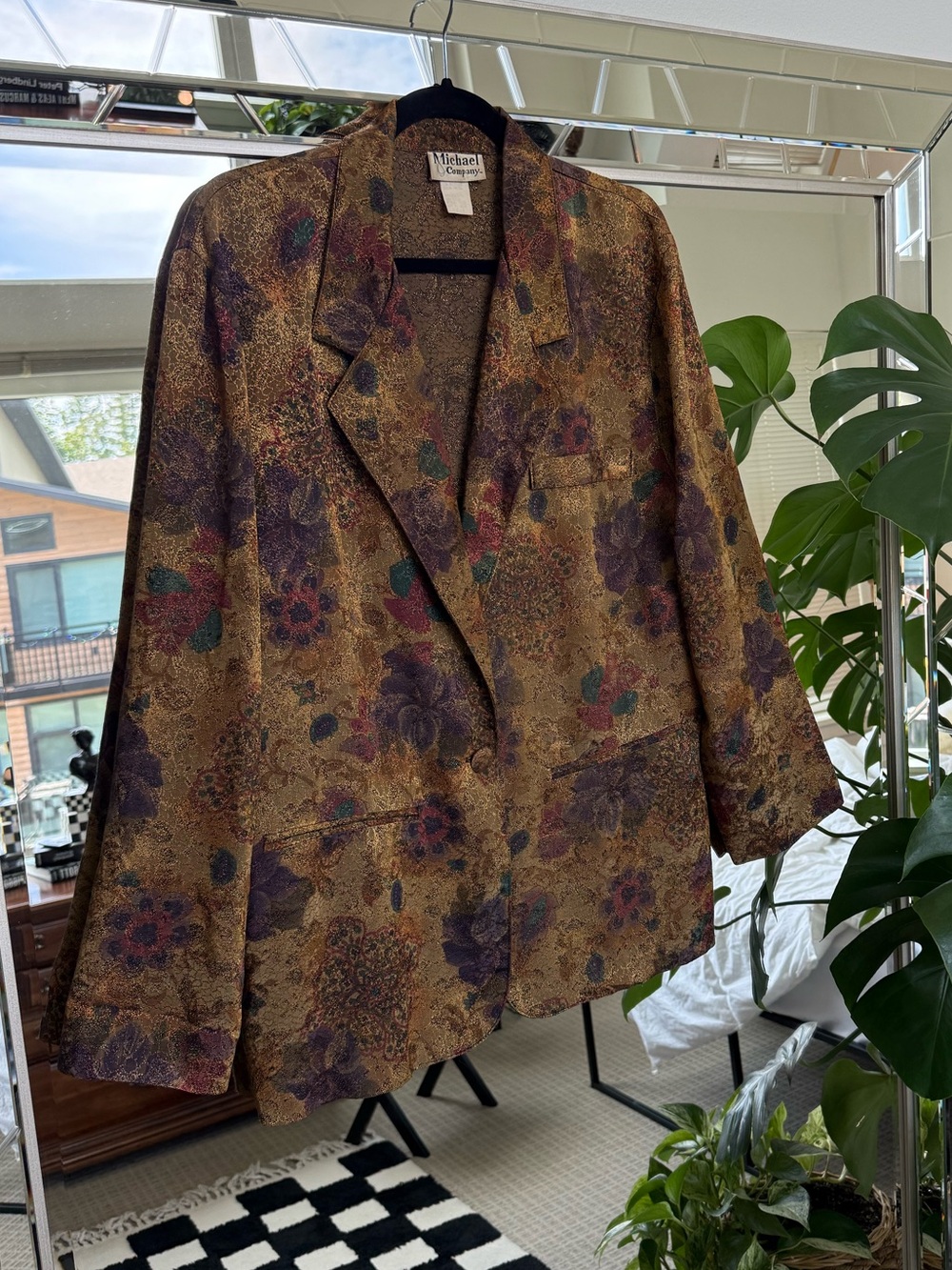 Micheal & Company | Vintage Printed & Textured Blazer